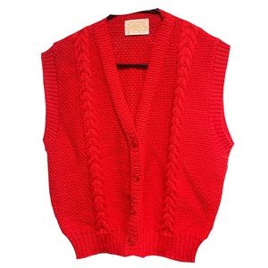 Vintage red Pendleton sweater vest